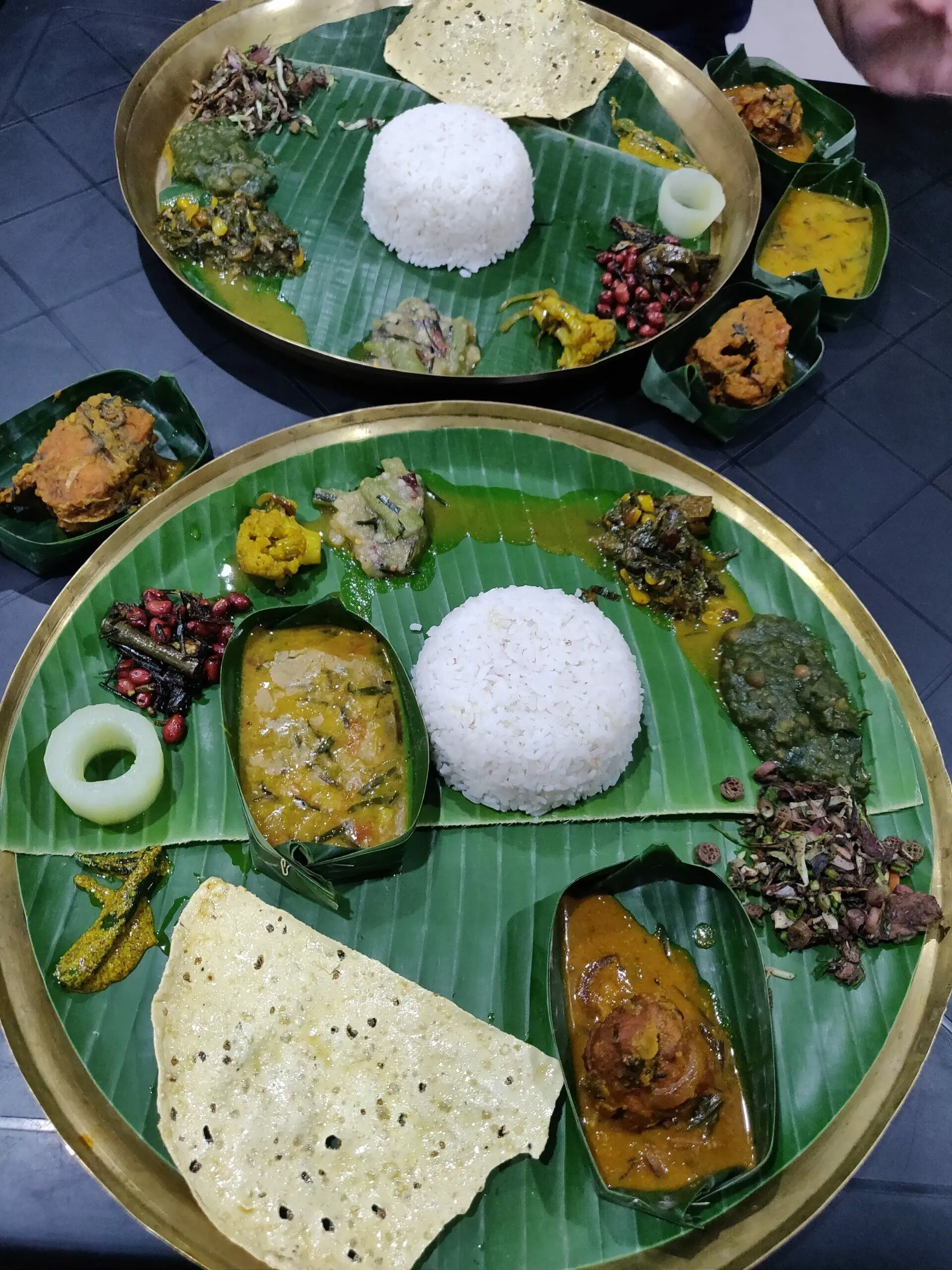 A typical Manipuri Thali